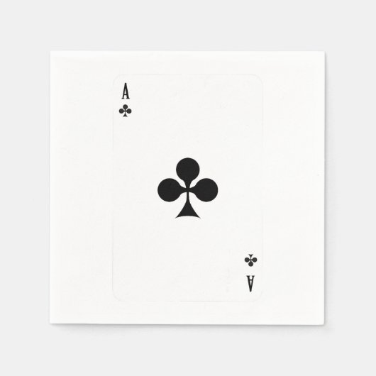 クラブのカード遊マッチングおもしろいハロウィン スタンダードカクテルナプキン (正面)