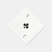 クラブのカード遊マッチングおもしろいハロウィン スタンダードカクテルナプキン (角)