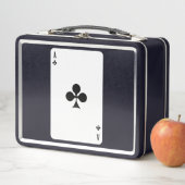 クラブのカード遊マッチングおもしろいハロウィン メタルランチボックス (インサイチュ)