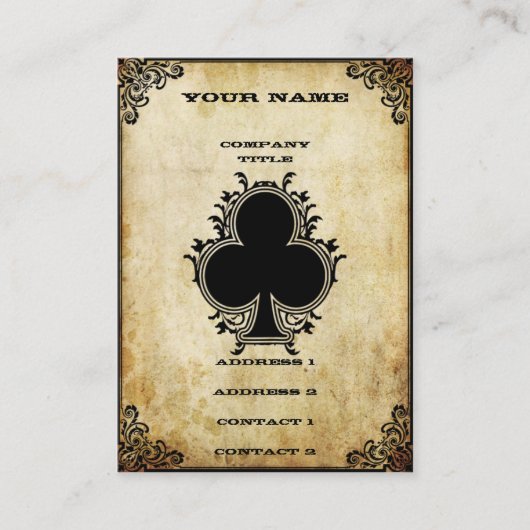 クラブのグランジなエース 名刺 (正面)