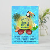 クラブのサマー・ビーチ・パーティー オーダーメイド招待状 招待状 (スタンド正面)