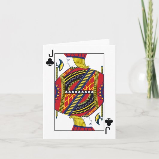 クラブのジャック ポーカー カード 遊戯 カード ブラックジャック カ (正面)