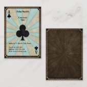 クラブのヴィンテージのエース 名刺 (正面/裏面)