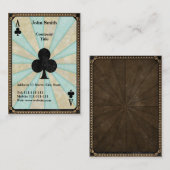 クラブのヴィンテージのエース 名刺 (正面/裏面)