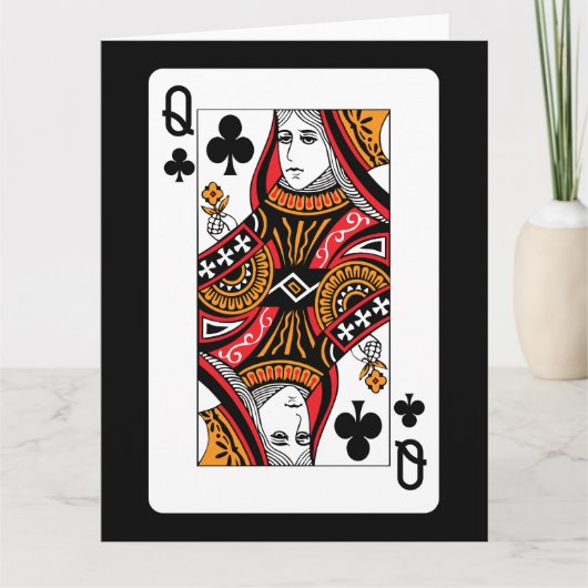 クラブの女王 カード (正面)