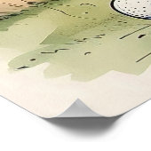 クラブの選択 – ラージゴルフアートプリント ポスター (角)