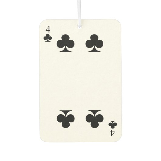 クラブの4 カーエアーフレッシュナー (正面)