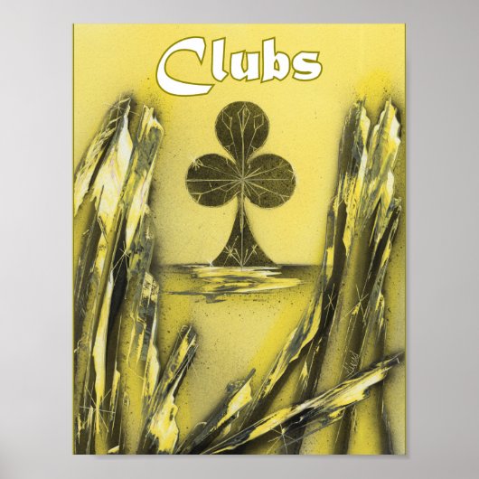 クラブは黒から黄色のスーツ ポスター (正面)