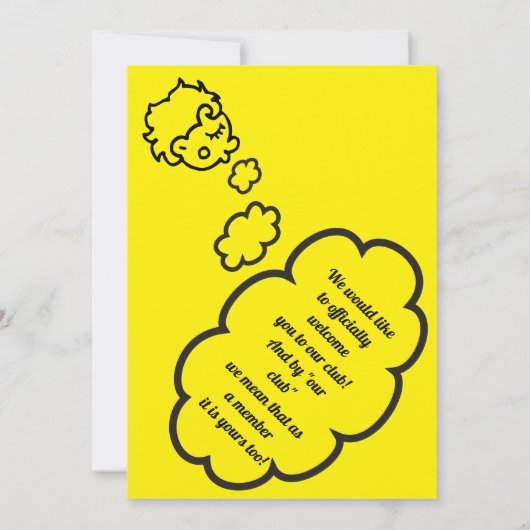 クラブへようこそ 招待状 (裏面)