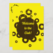 クラブへようこそ 招待状 (正面/裏面)