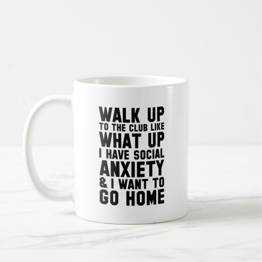 クラブまで歩いてく コーヒーマグカップ (左)