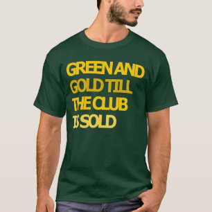 クラブまで緑そして金ゴールドは販売されたTシャツです Tシャツ