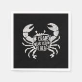 クラブもしビーはビーチの夏に戻っておもしろいほしい スタンダードカクテルナプキン (正面)