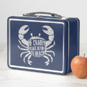 クラブもしビーはビーチの夏に戻っておもしろいほしい メタルランチボックス (インサイチュ)