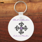 クラブアトランティス独占的メンバーキーチェーン キーホルダー (正面)