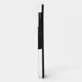 クラブカラーの電話ケース！白黒シャツ Case-Mate iPhoneケース (裏面/左)