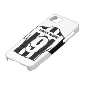 クラブカラーの電話ケース！白黒シャツ Case-Mate iPhoneケース (下部)