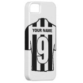 クラブカラーの電話ケース！白黒シャツ Case-Mate iPhoneケース (裏面/右)