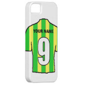 クラブカラーの電話ケース！緑と黄色のシャツ Case-Mate iPhoneケース (裏面/右)