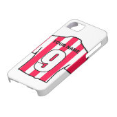 クラブカラーの電話ケース！赤シャツと白シャツ Case-Mate iPhoneケース (下部)