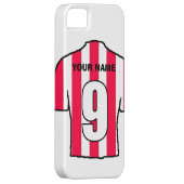 クラブカラーの電話ケース！赤シャツと白シャツ Case-Mate iPhoneケース (裏面/右)