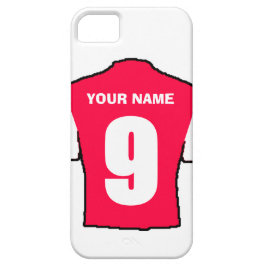 クラブカラーの電話ケース！ – 赤・白シャツ iPhone 11 ケース
