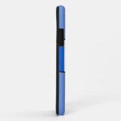 クラブカラーの電話ケース！青と白のシャツ Case-Mate iPhoneケース (裏面/右)