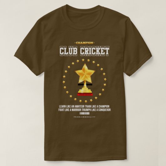 クラブクリケット1 Tシャツ (デザイン正面)