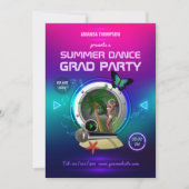 クラブサマーダンスミュージックパーティー広告招待状 招待状 (正面)