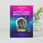 クラブサマーダンスミュージックパーティー広告招待状 招待状 (スタンド正面)