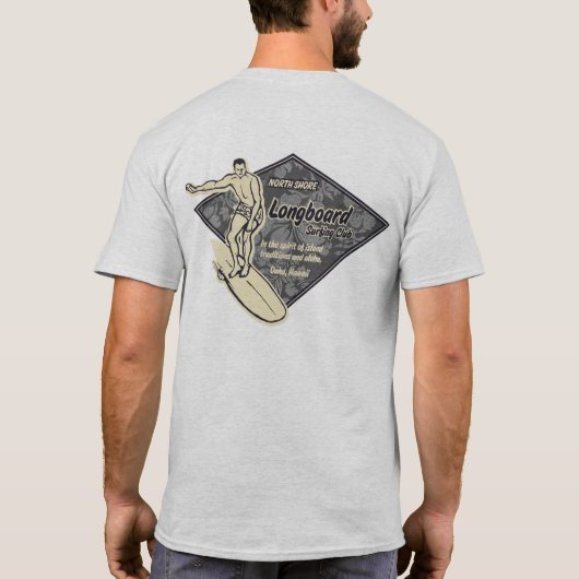 クラブサーフィンのダイヤモンドのロゴメンズティー Tシャツ (裏面)