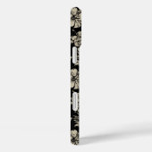 クラブサーフィンロングボードハイビスカスハワイアンブラック Case-Mate iPhoneケース (裏面 / 右)