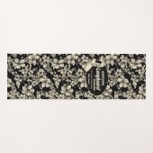 クラブサーフィンロングボードロゴ&ハイビスカスハワイアン ヨガマット (正面(横))