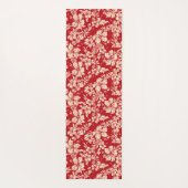 クラブサーフィンロングボードロゴ&ハイビスカスハワイアン ヨガマット (裏面)