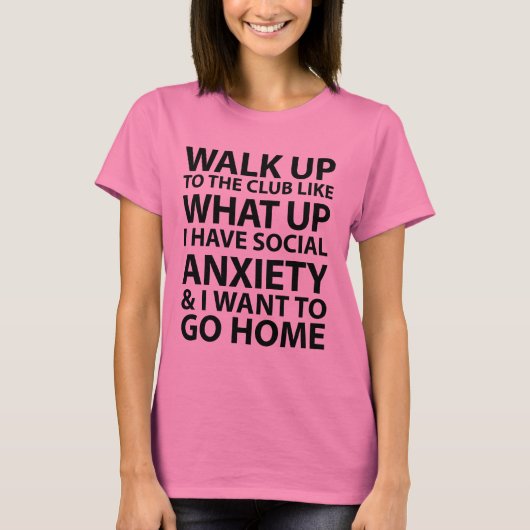クラブシャツまで歩いて行く Tシャツ (正面)