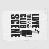 クラブシーンを愛する ゴルフタオル (横)