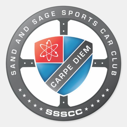 クラブステッカー ラウンドシール (正面)