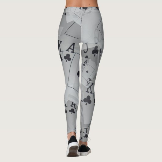 クラブストレートフラッシュ、レディースポーカーカードレギンス レギンス (裏面)