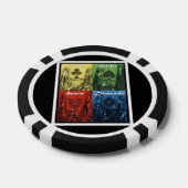 クラブスペードハートダイヤモンドトランプのポーカーチップ ポーカーチップ (シングル)