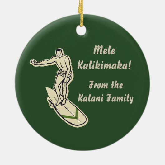 クラブダイアモンドサーファーオーナメント セラミックオーナメント (裏面)