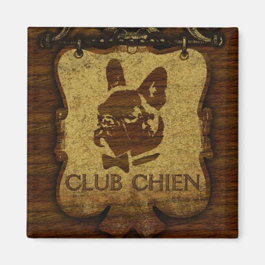 クラブチェンクラブサイン金ゴールド マグネット (正面)