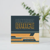 クラブテクノ誕生日ダンスパーティの招待状 招待状 (スタンド正面)