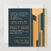 クラブテクノ誕生日ダンスパーティの招待状 招待状 (裏面)