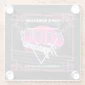 クラブトロピカーナネオンサイン ガラスコースター (裏面)