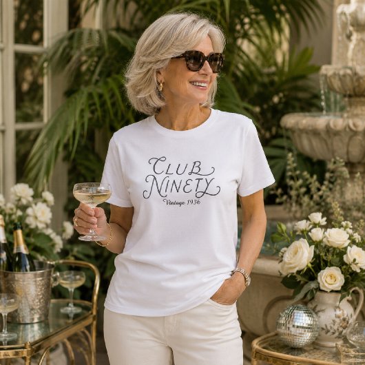 クラブナインティ 90歳の誕生日お祝いTシャツ Tシャツ
