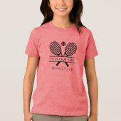 クラブネームを追加するテニスチームキャプテン トライブレンドＴシャツ (正面)