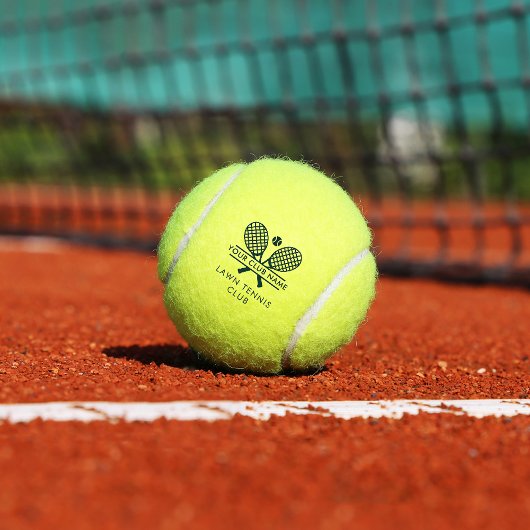 クラブネームテニスチームグリーンオールカラーカスタム テニスボール