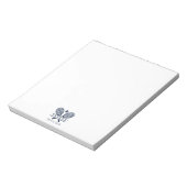 クラブネームテニスチームコーチの追加 ノートパッド (回転)