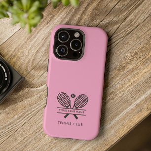 クラブネームテニスチームピンクカスタム iPhone 16 PROケース