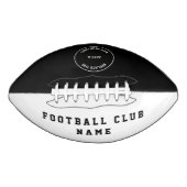クラブネームロゴ白黒フットボール アメリカンフットボール (正面)